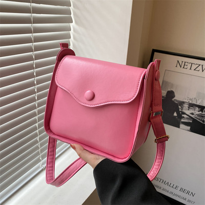 Дамска квадратна чанта с дълга дръжка - няколко цвята