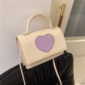 Модерна чанта от еко кожа със сърце