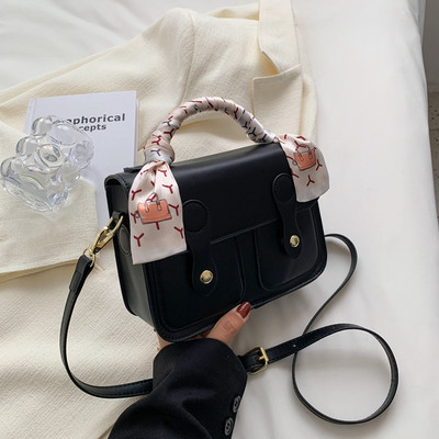 Дамска лятна квадратна чанта от еко кожа