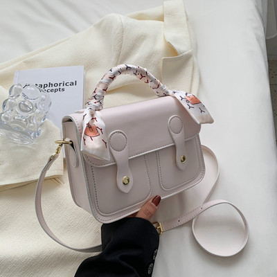 Дамска лятна квадратна чанта от еко кожа