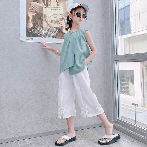 Модерен детски комплект - потник и панталон