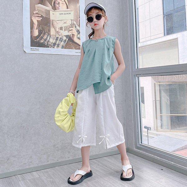 Модерен детски комплект - потник и панталон