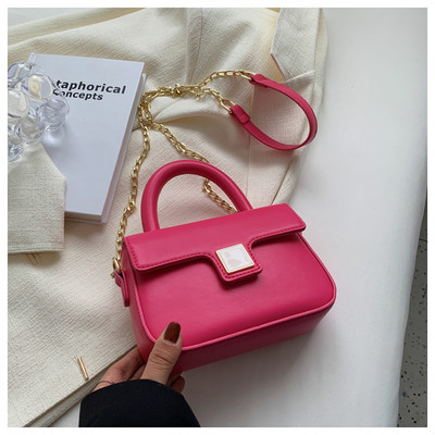 Дамска чанта с къса и дълга дръжка - от еко кожа