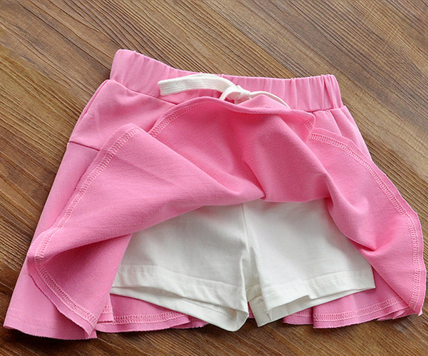 Детски летен сет тениска с надпис и пола