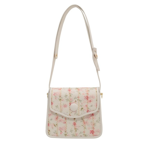 Нов модел малка дамска чанта с флорален десен