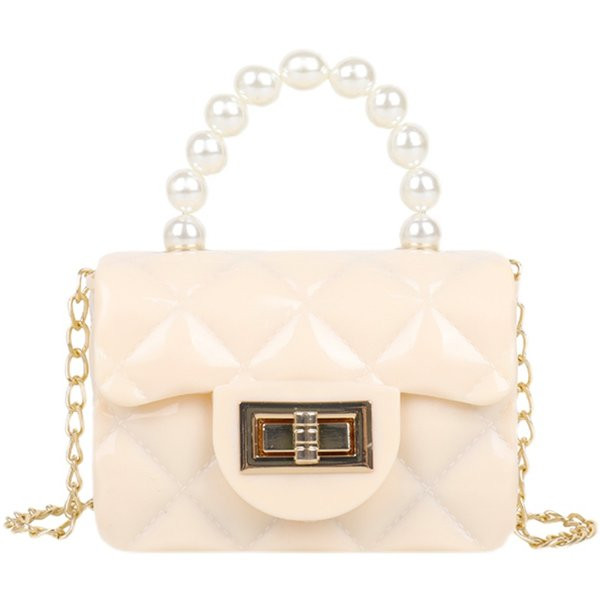 Дамска мини чанта с декорация перли