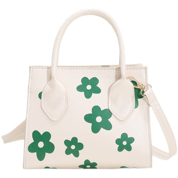 Модерна дамска чанта с флорален десен