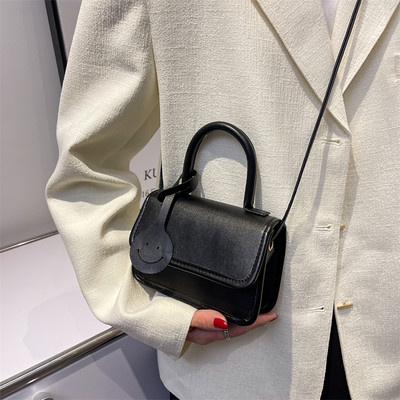 Ежедневна малка кожена чанта с две дръжки