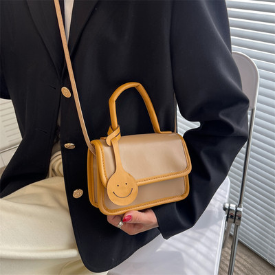 Ежедневна малка кожена чанта с две дръжки