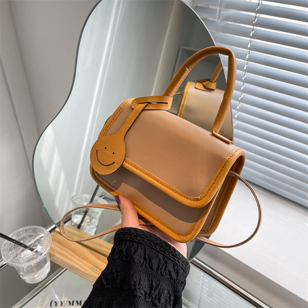 Ежедневна малка кожена чанта с две дръжки