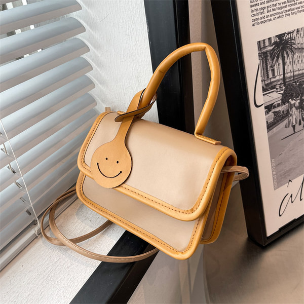 Ежедневна малка кожена чанта с две дръжки