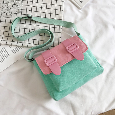 Ежедневна дамска платнена чанта за рамо