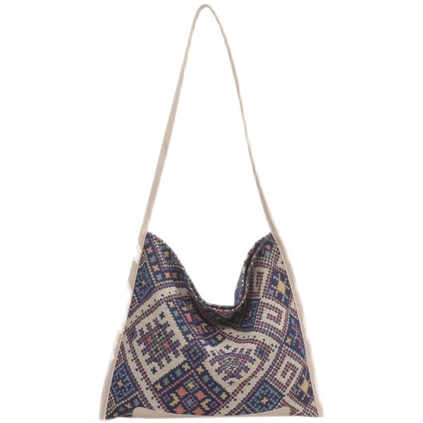 Ежедневна чанта от текстил с цип 