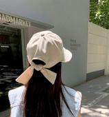 Γυναικείο υφασμάτινο καπέλο με κορδέλα - τέσσερα χρώματα