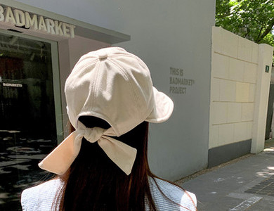 Γυναικείο υφασμάτινο καπέλο με κορδέλα - τέσσερα χρώματα
