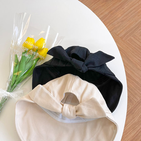 Дамска платнена шапка с панделка - четири цвята