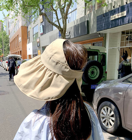 Дамска платнена шапка с панделка - четири цвята