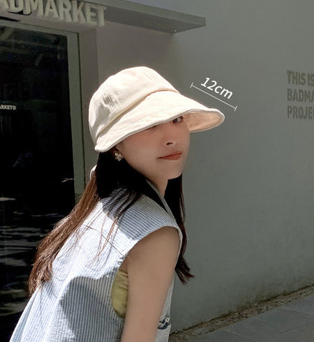 Дамска платнена шапка с панделка - четири цвята