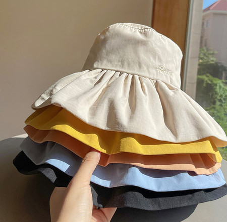 Текстилна шапка с широка периферия