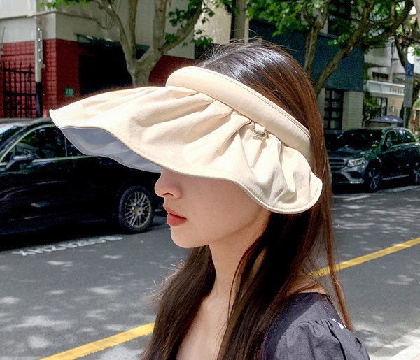 Дамска лятна слънцезащитна шапка с козирка 