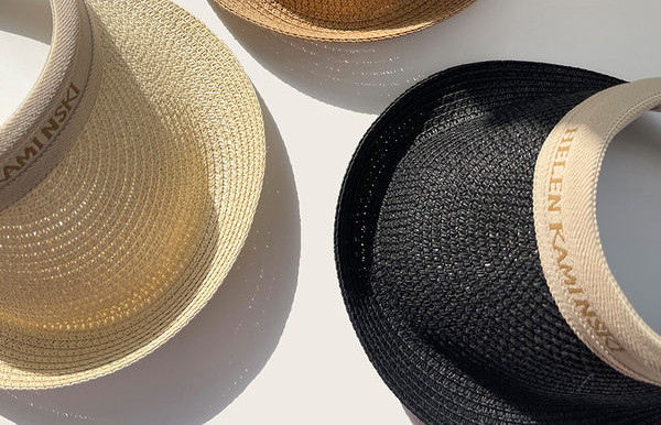 Дамска плажна сламена шапка с надпис 