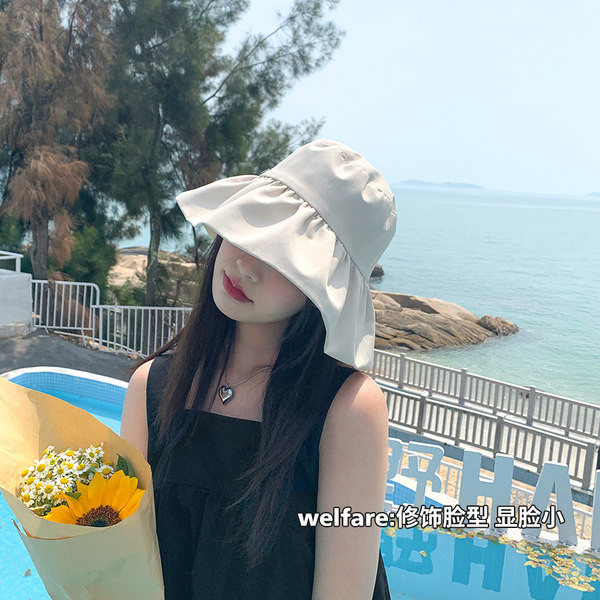 Дамска платнена шапка с периферия - три цвята