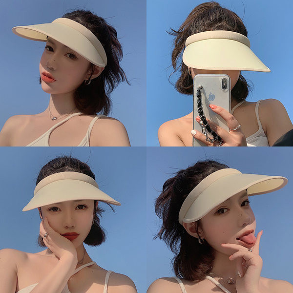 Vasarinė skrybėlė su apsauga nuo saulės