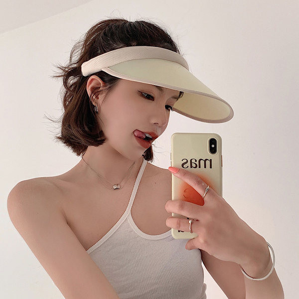 Vasarinė skrybėlė su apsauga nuo saulės