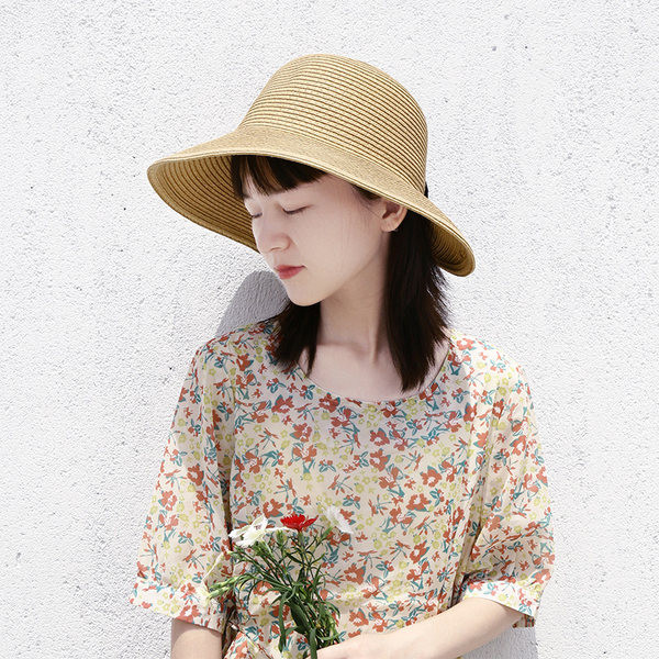 Сламена шапка с UV защита - различни модели