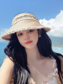 Ženski slamnati šešir - sa šilterom