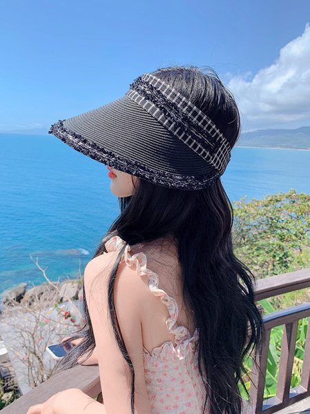 Ženski slamnati šešir - sa šilterom