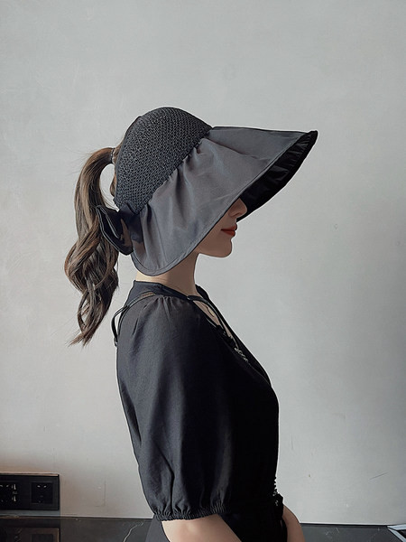 Ženski šešir sa trakom i resama - tri boje