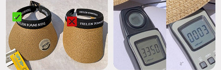 Slamnati vizir s UV zaštitom