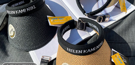 Slamnati vizir s UV zaštitom