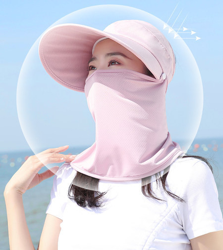 Дамска козирка с периферия в няколко цвята