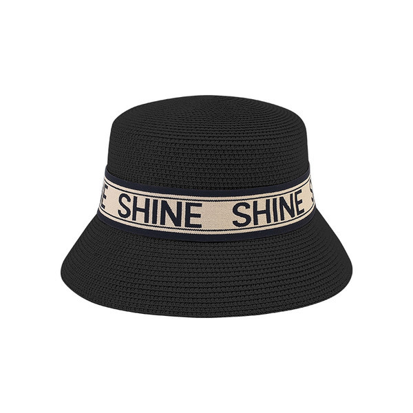 Дамска сламена шапка с надпис