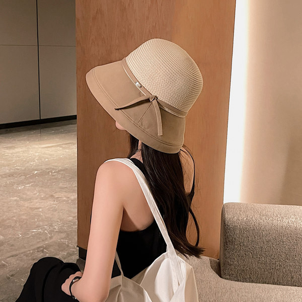 Дамска шапка с панделка в четири цвята