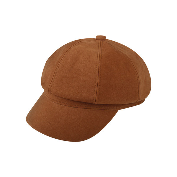 Пролетно-есенна шапка тип барета в черен цвят