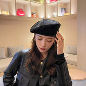 Naiste ühevärviline barettmüts