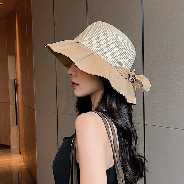 Laia äärega suvine õlgkübar