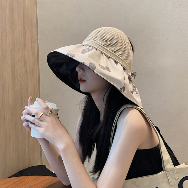 Слънцезащитна дамска шапка с периферия