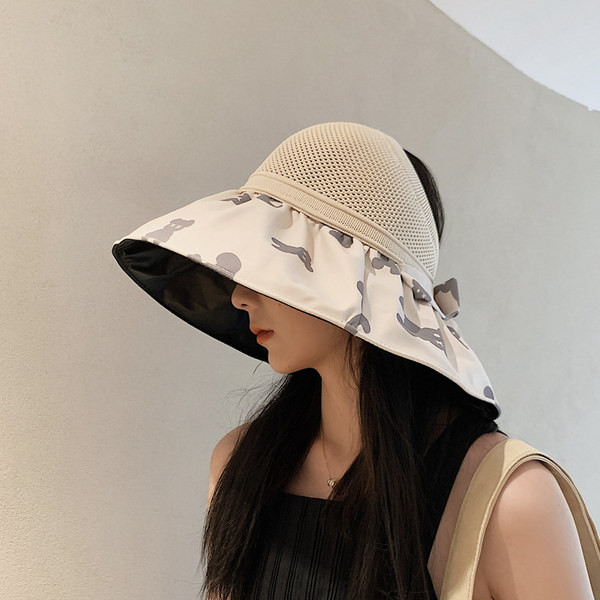 Слънцезащитна дамска шапка с периферия