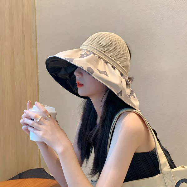 Слънцезащитна дамска шапка с периферия