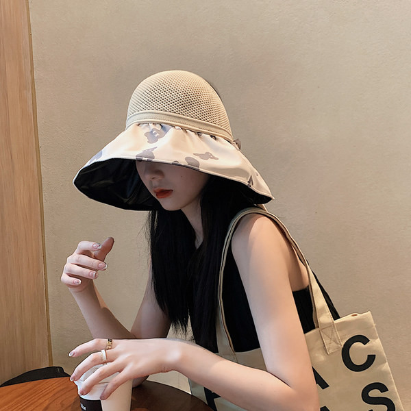 Слънцезащитна дамска шапка с периферия