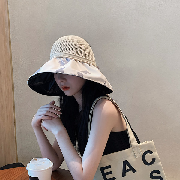 Слънцезащитна дамска шапка с периферия