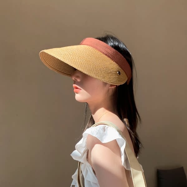 Лятна сламена козирка за жени