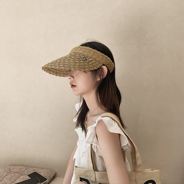 Дамска сламена козирка -три цвята