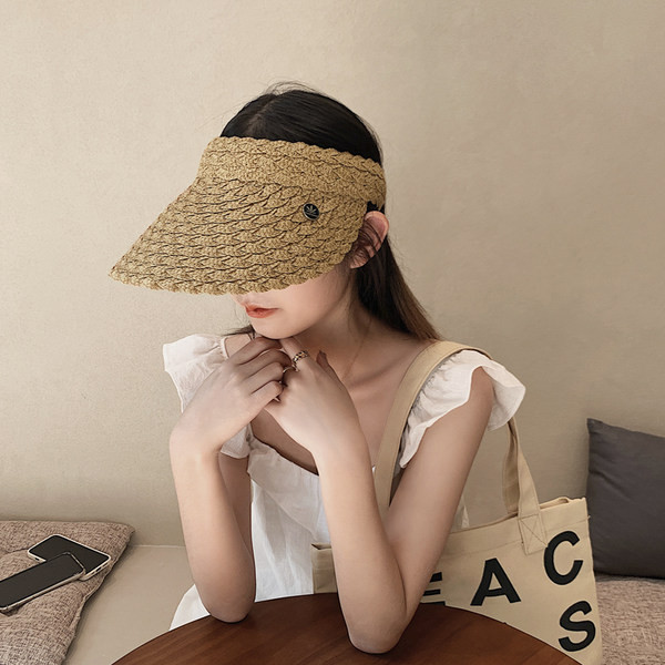 Дамска сламена козирка -три цвята