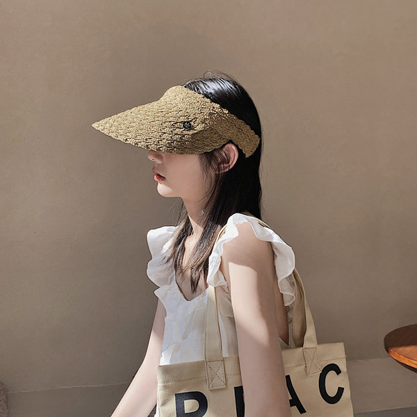 Дамска сламена козирка -три цвята