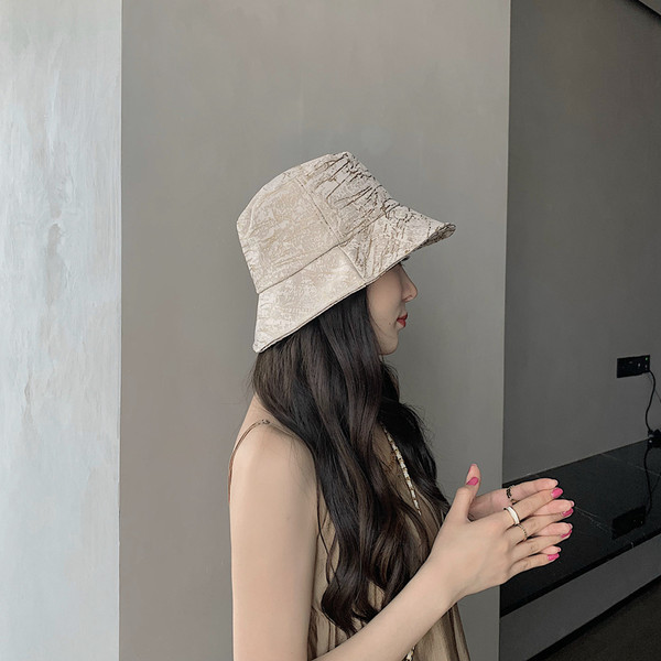 Лятна слънцезащитна дамска шапка тип рибарска